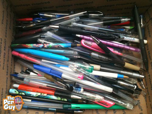 recycle used pens