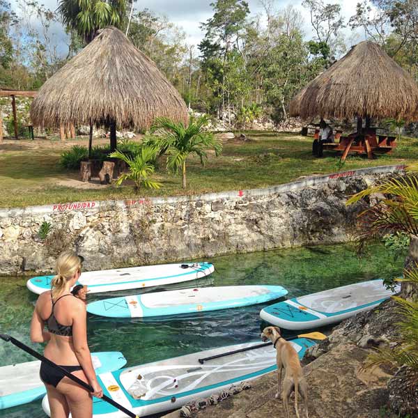 Gorgeous Tulum Mexico Cenote - where we SUP