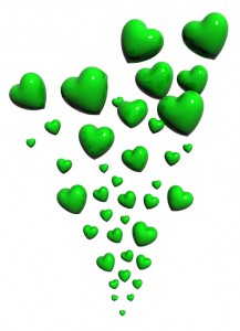 green hearts for our valentine's day week green link roundup