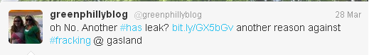 green philly blog twitter gas spill