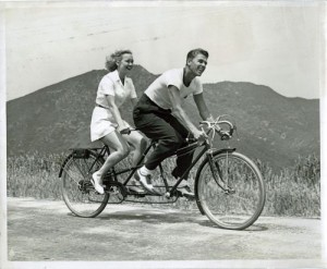 famous people riding bikes