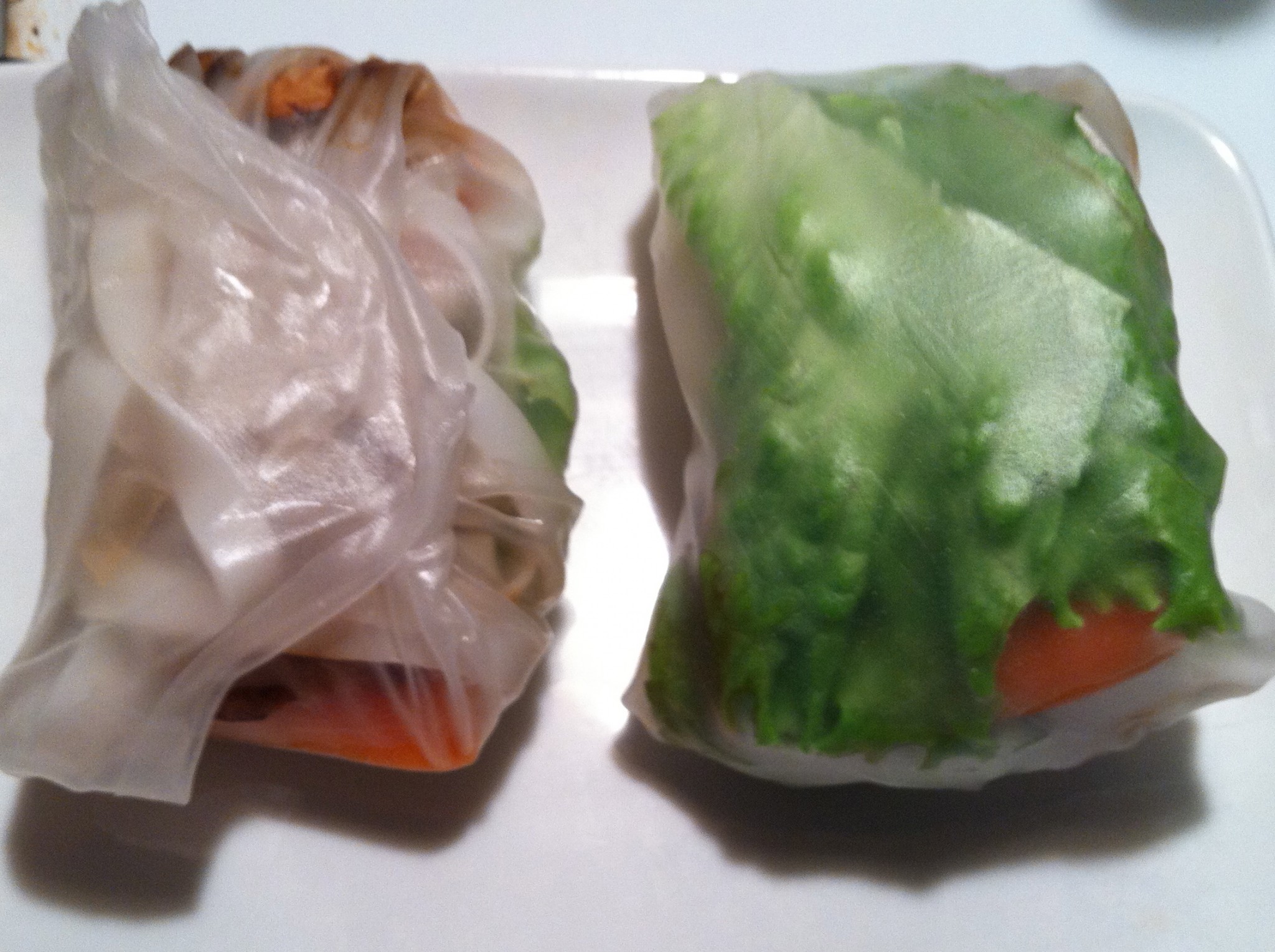 Half-assed recipes: CSA Vegetarian Spring Wrap Rolls
