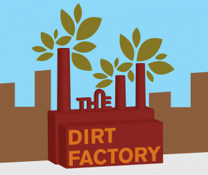the dirty factory comes to university city to compost!