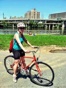 riding an edibike on they schuylkill trail