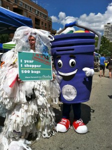 Streets department curby & our plastic bag monster by Chicobags