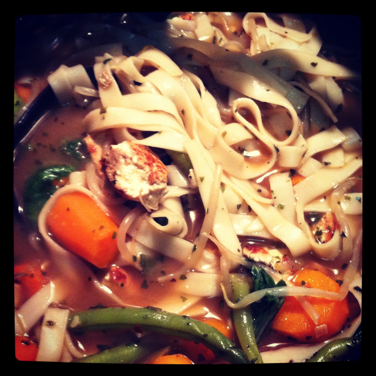 Half-assed CSA Recipe: Vegetarian Ramen (or Udon) Inspired Soup