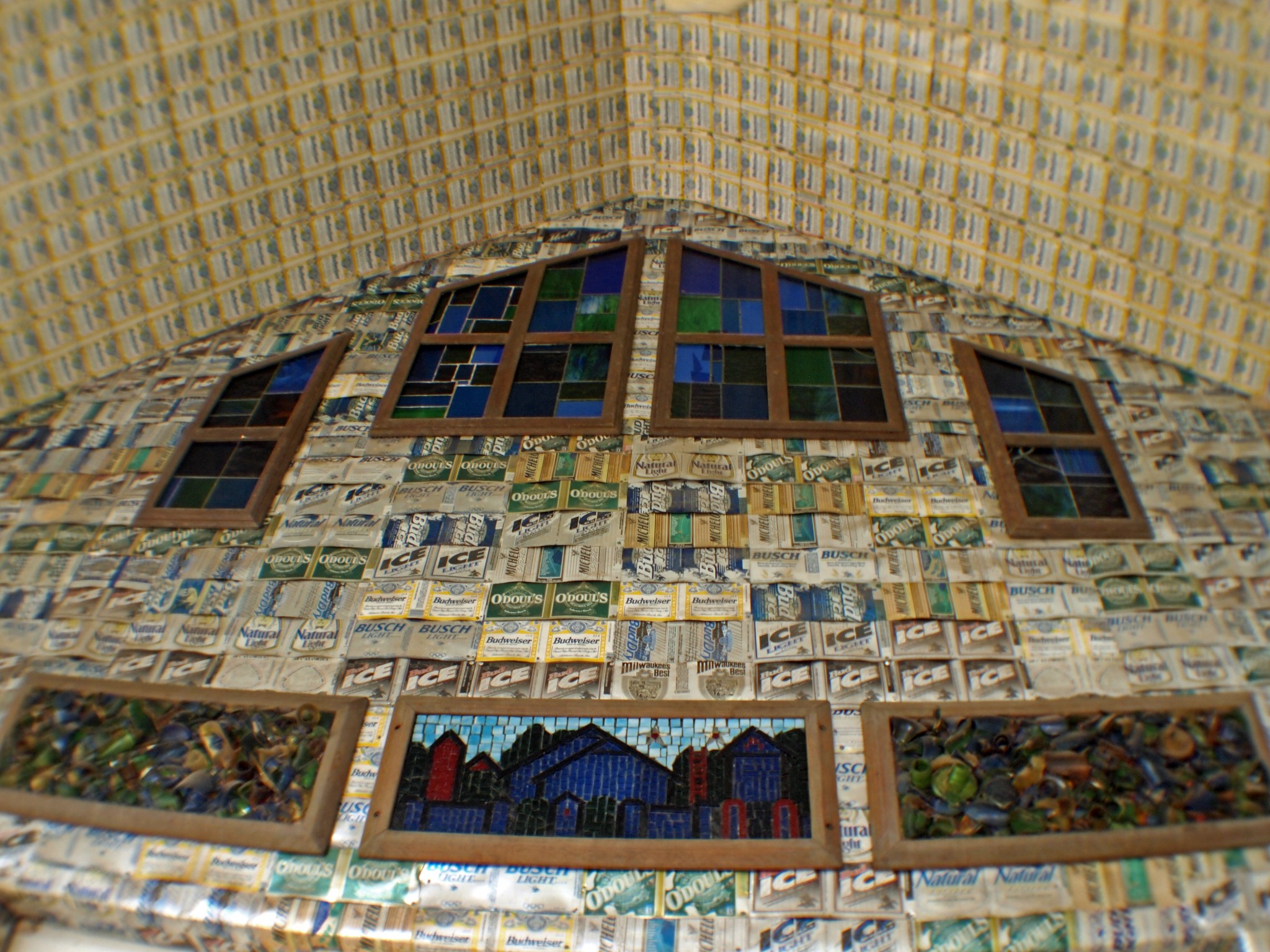 Beer Can House is Ultimate Houston Recycled Decor: Over 50,000 Recycled Beers!