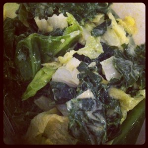kale & cabbage CSA recipe