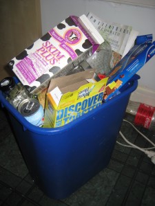 recycle bin overflowing