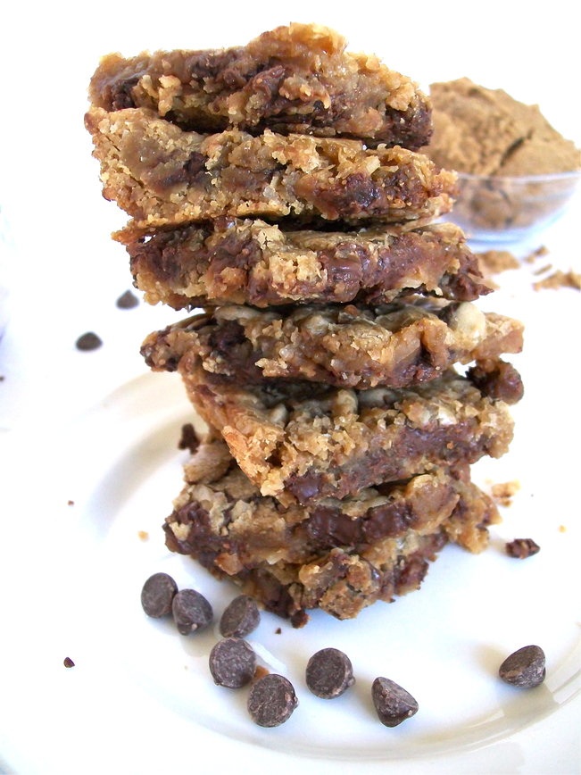 Vegan Chewy Chocolate Coconut Bars