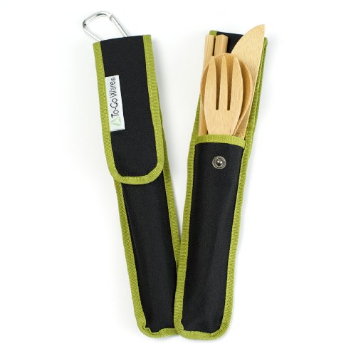 reusable bamboo cutlery set