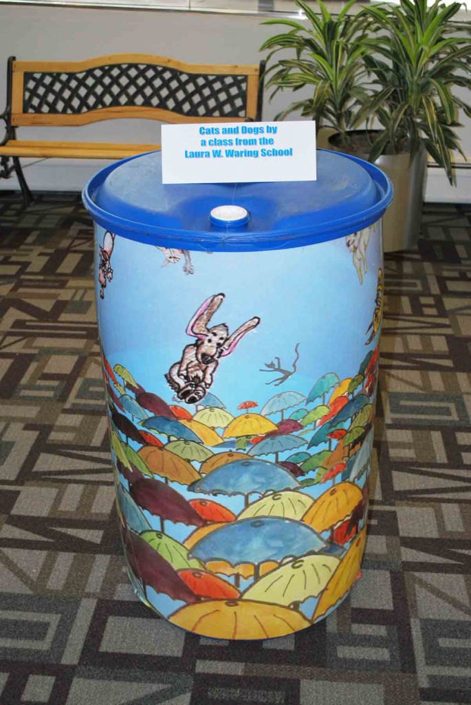 Rain Barrels exhibit EPA Philadelphia