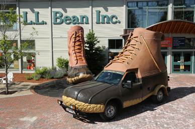 LL Bean Bootmobile