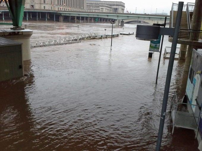 Flooded Schuylkill Bike Trail: Photo Friday