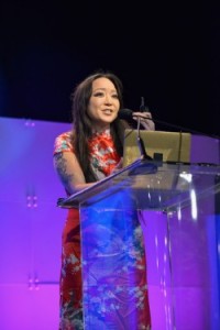 Candy Chang, speaks at 2014 Pennsylvania Conference For Women  (Photo by Lisa Lake/Getty Images for Pennsylvania Conference for Women)