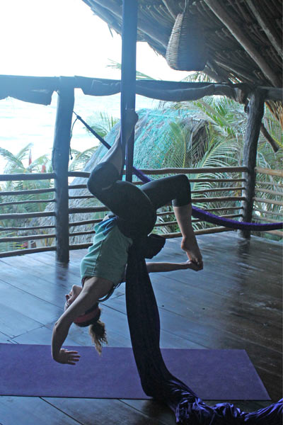 julie aerial yoga tulum