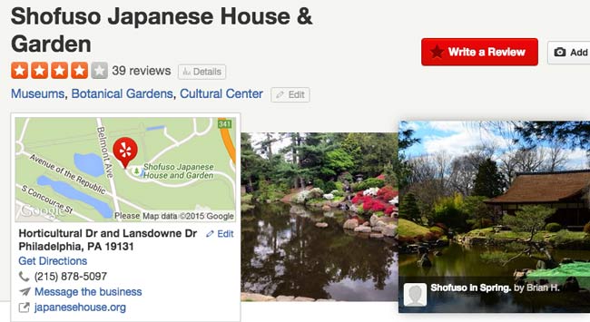 Shofuso Japanese Garden Yelp Review