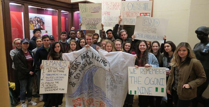Penn Students Demand Fossil Fuel Divestment