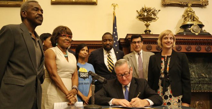 Kenney Signs Mayors for 100% Clean Energy; DGAF about Paris Pullout