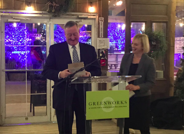 Greenworks Celebration Mayor Jim Kenney & Christine Knapp