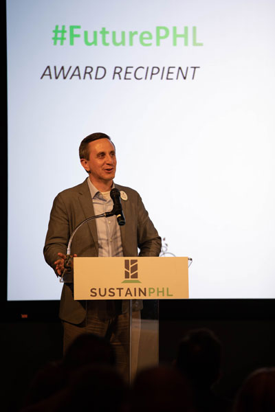 Patrick Morgan SustainPHL 2018 FuturePHL award
