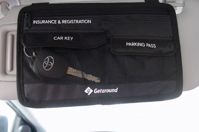 getaround find key in dashboard