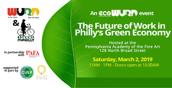 Learn about the Future of Work in Philly’s Green Economy on Saturday!