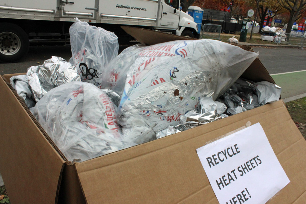 HeatSheet Recycling at the Philadelphia Marathon by Comcast