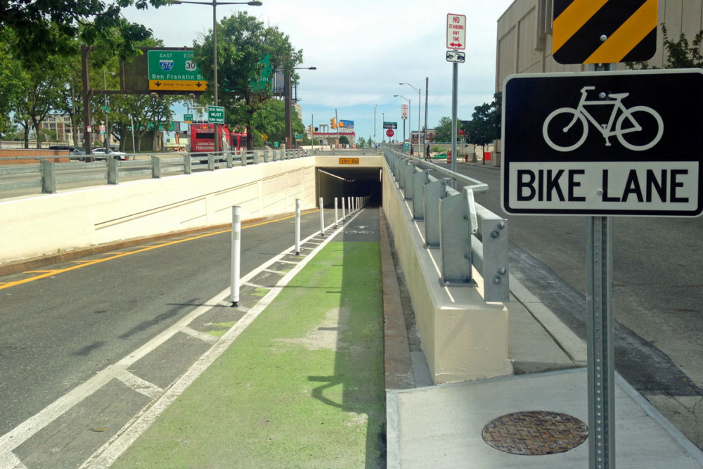 With posts gone, bikers concerned over 5th Street tunnel