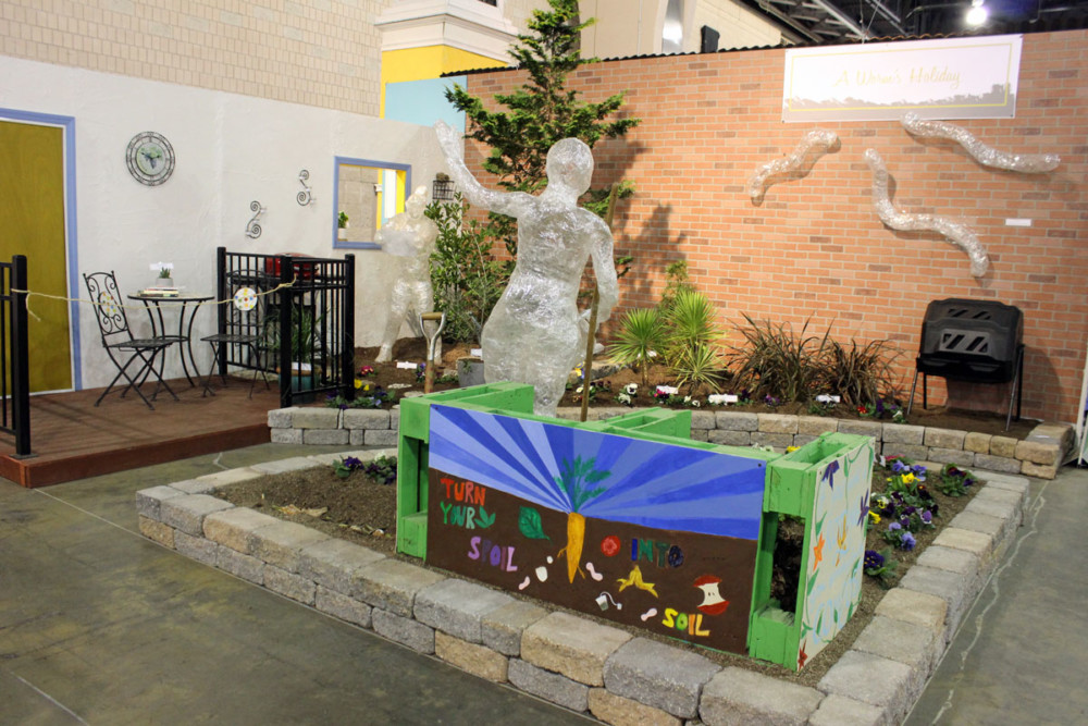 Compost exhibit Philadelphia Flower Show 2020
