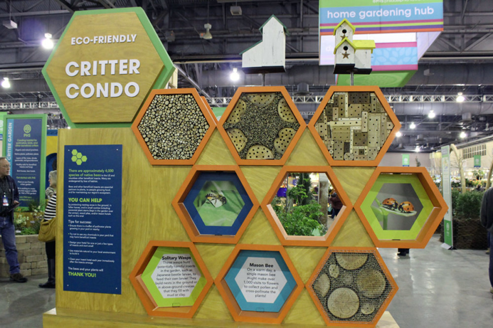 philly flower show 2020 eco friendly critter condo