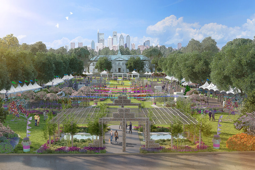 Philadelphia flower show 2021 rendering
