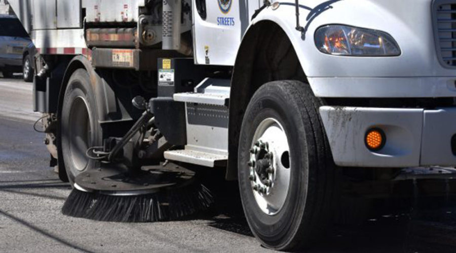 Philadelphia revives street sweeping program, complete with leafblowers
