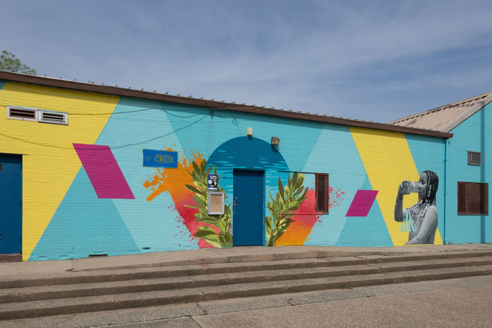 Cruz recreation center drink tap mural philadelphia