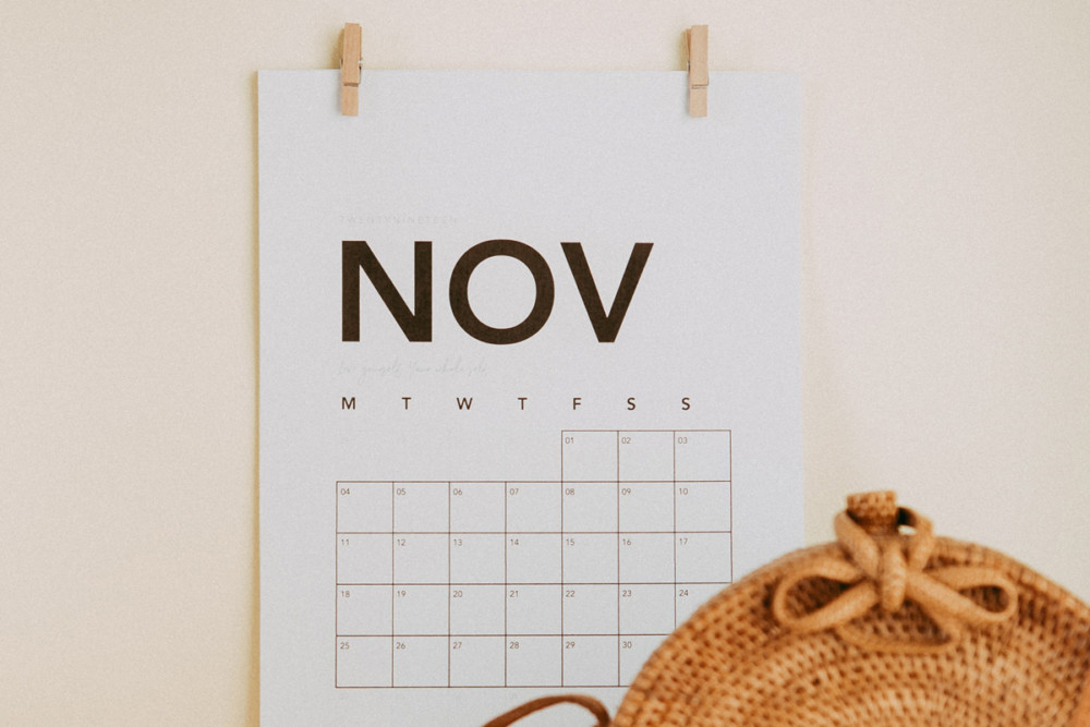 November was cooler & drier than normal
