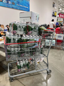 Shoppers stocking up on bottled water in Cherry Hill, NJ