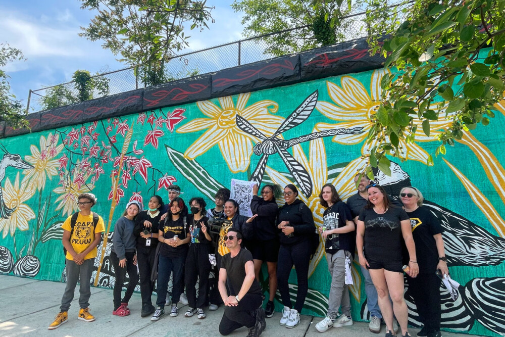 New mural connects the ‘fish’ in its backyard back to Fishtown