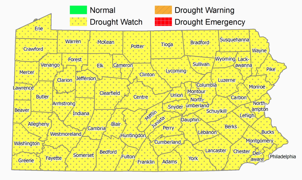PA drought watch 2023