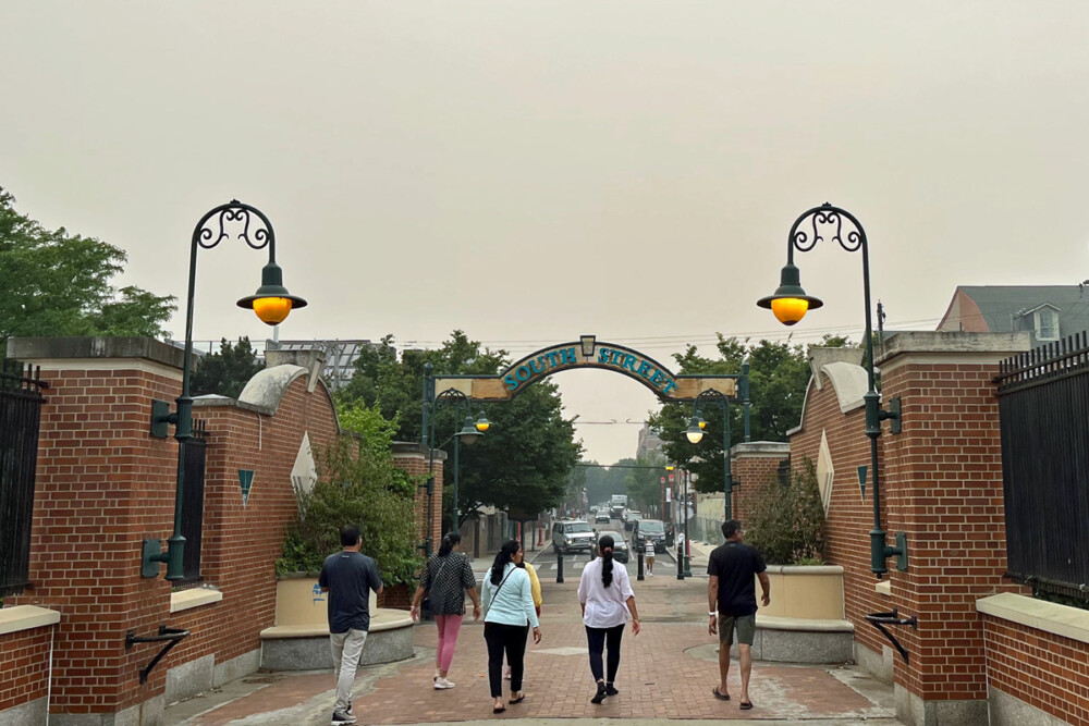 South Street bridge during air quality alert